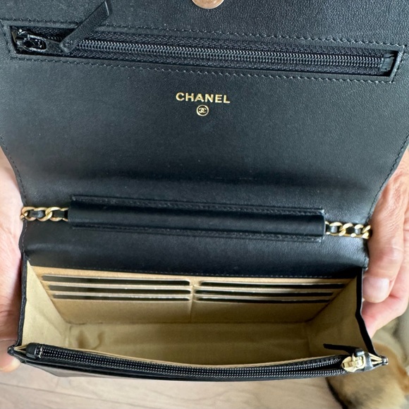 Chanel Wallet On Chain EXTREMELY RARE Lucky Charms Black Calfskin Crossbody Bag - Picture 10 of 16